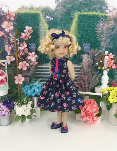 Russian Wildflowers - dress with shoes for Ruby Red Fashion Friends doll
