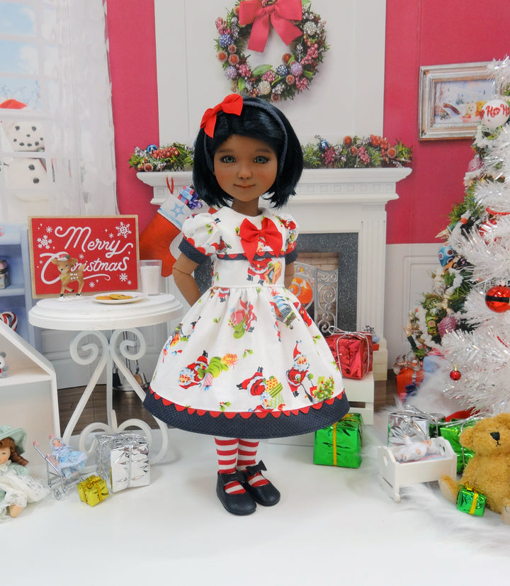 Santa Claus - dress ensemble with shoes for Ruby Red Fashion Friends doll