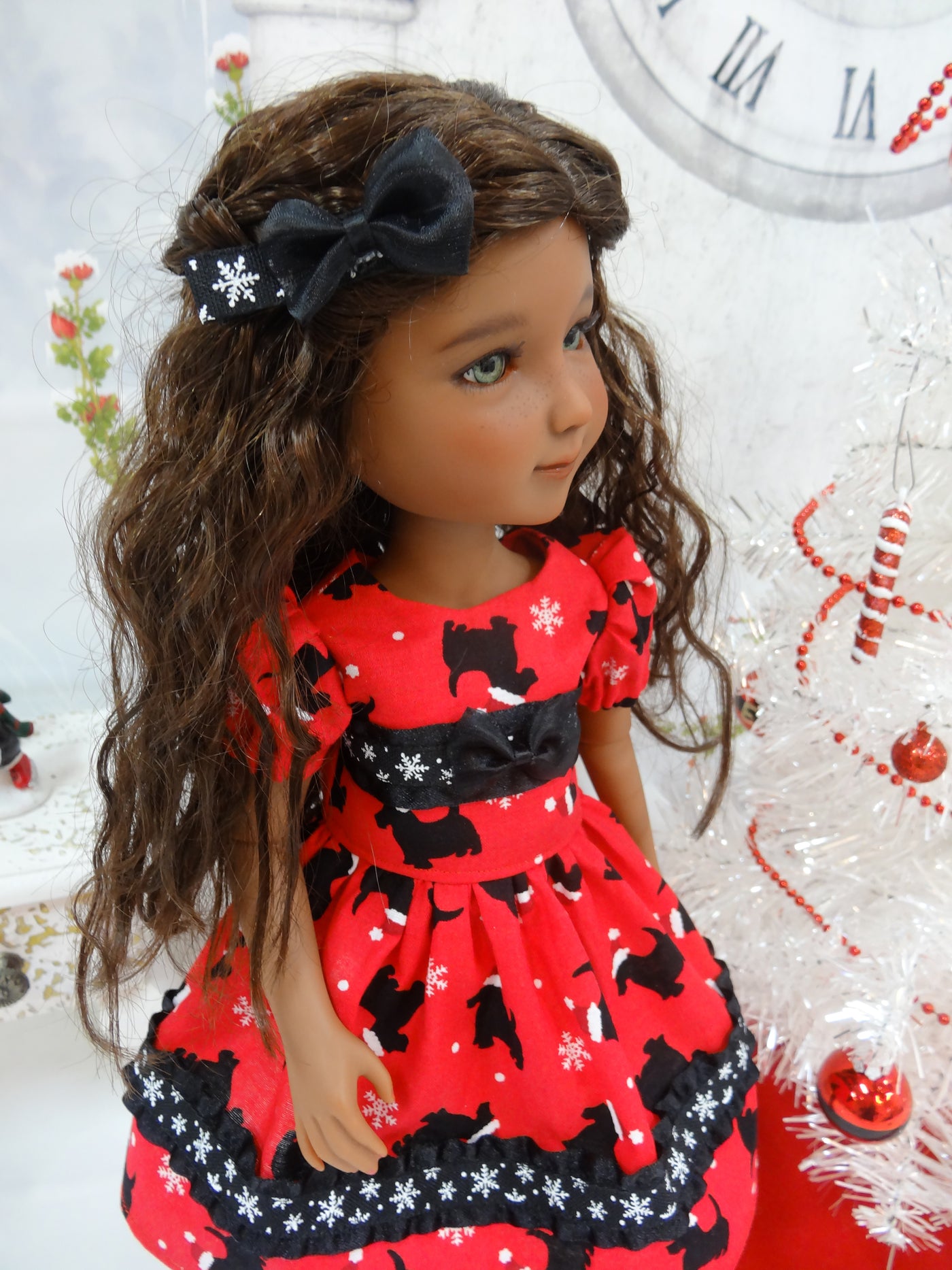 Santa Scottie - dress for Ruby Red Fashion Friends doll