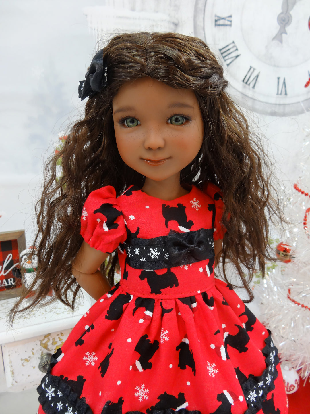 Santa Scottie - dress for Ruby Red Fashion Friends doll