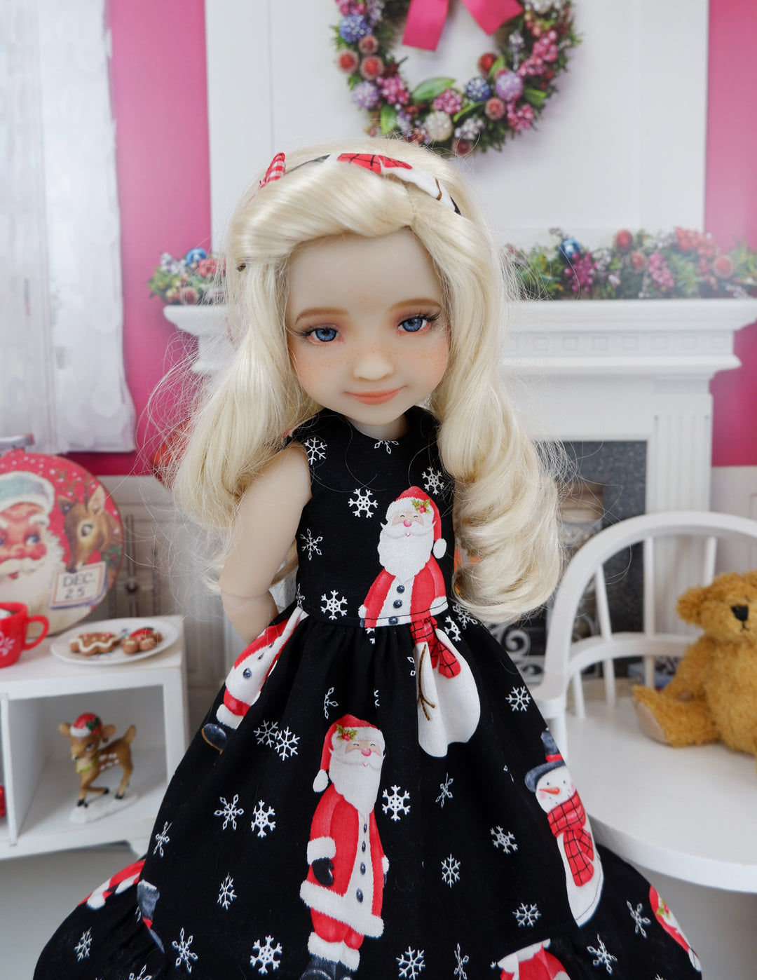 Santa & Snow - dress with shoes for Ruby Red Fashion Friends doll