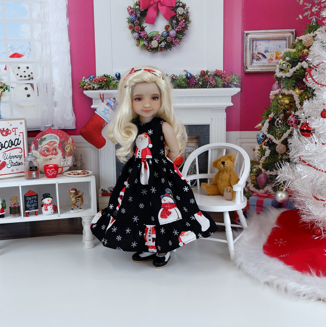 Santa & Snow - dress with shoes for Ruby Red Fashion Friends doll