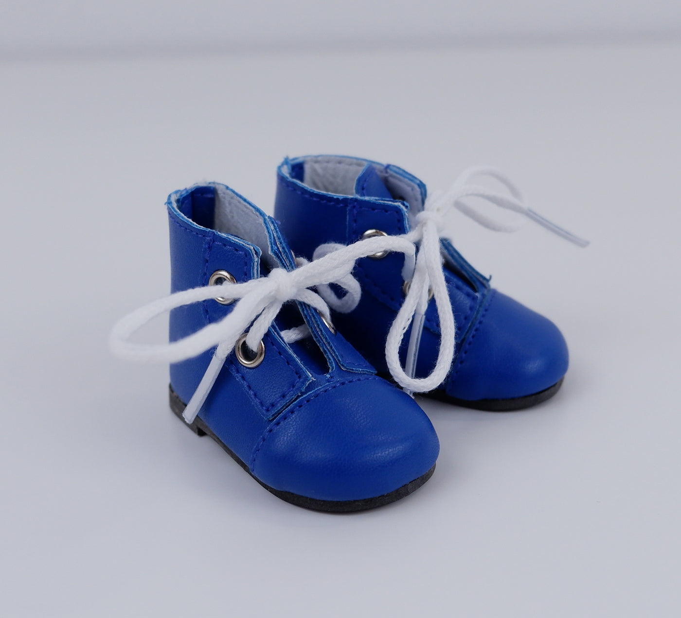 Ankle Lace Up Boots - Sapphire Blue