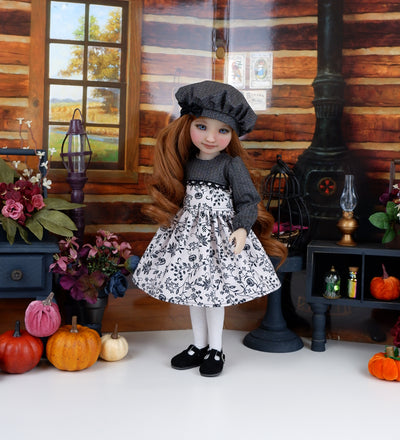 Scary Swirls - dress and shoes for Ruby Red Fashion Friends doll