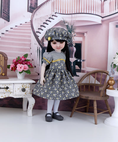 Scattered Buttercups - dress and shoes for Ruby Red Fashion Friends doll