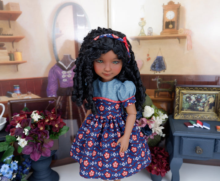 School Girl Blues - dress and shoes for Ruby Red Fashion Friends doll