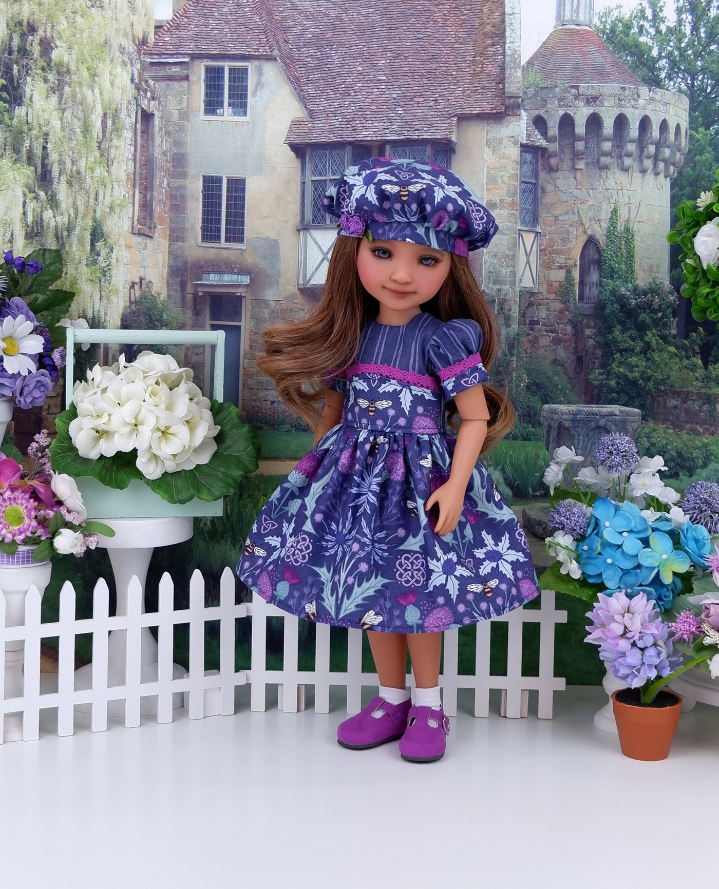 Scottish Thistle - dress with shoes for Ruby Red Fashion Friends doll