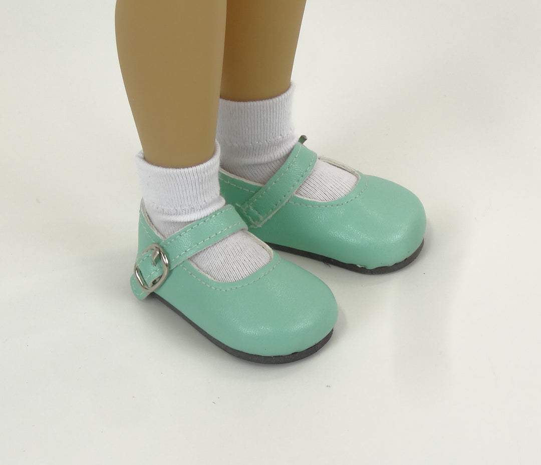 FACTORY SECONDS Simple Mary Jane Shoes - Seafoam