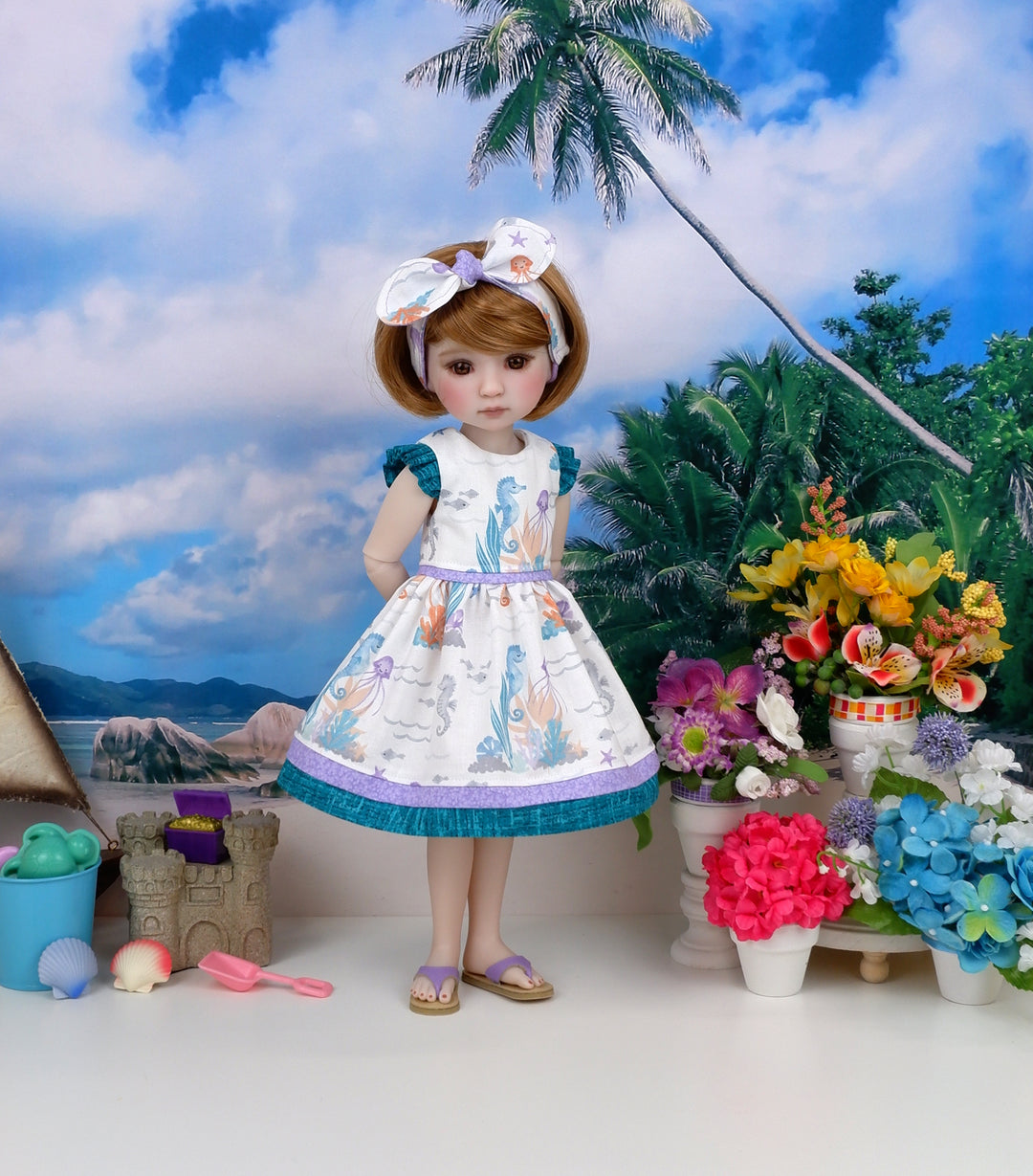 Sealife - dress with shoes for Ruby Red Fashion Friends doll