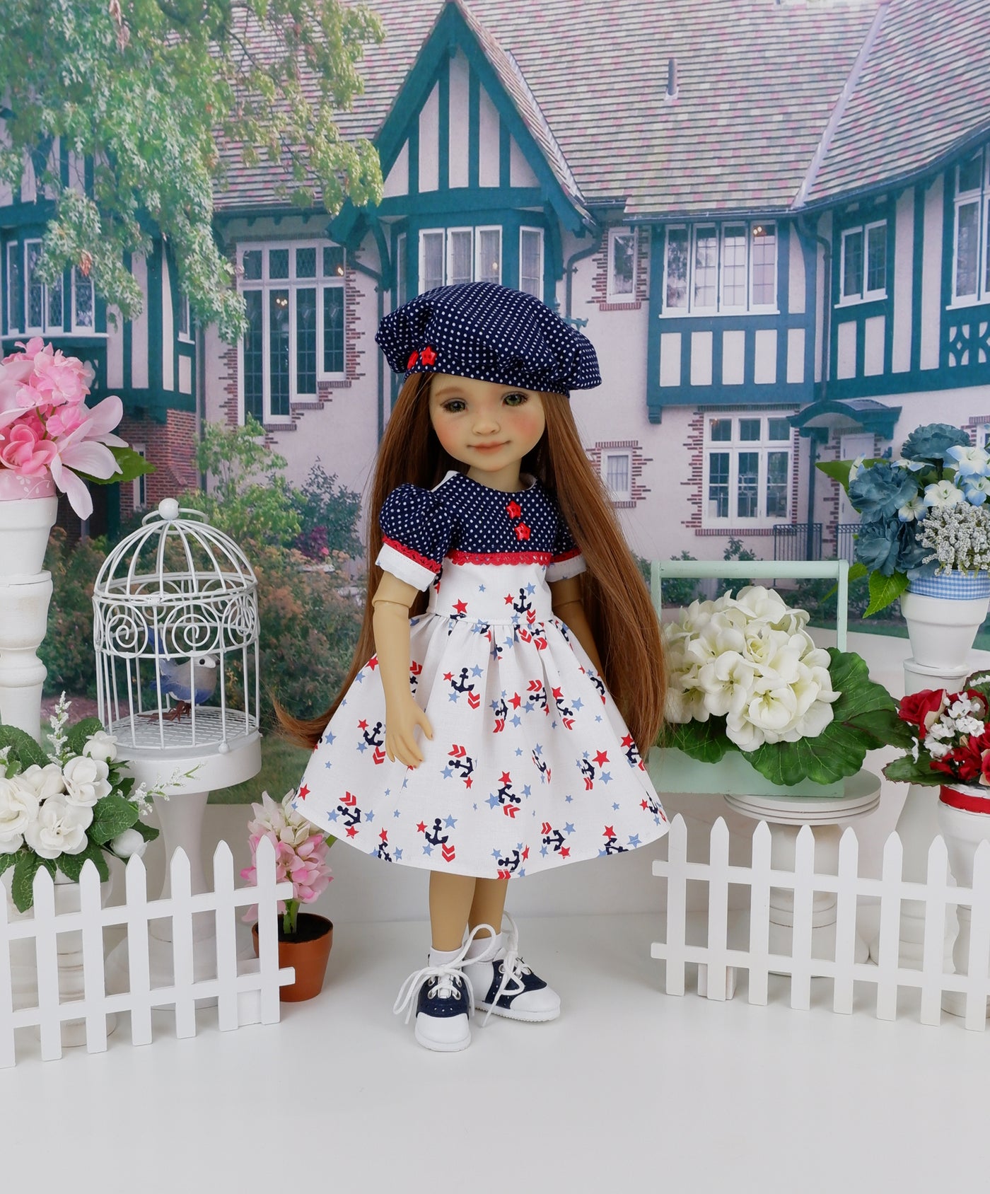 Seas the Day - dress and saddle shoes for Ruby Red Fashion Friends doll