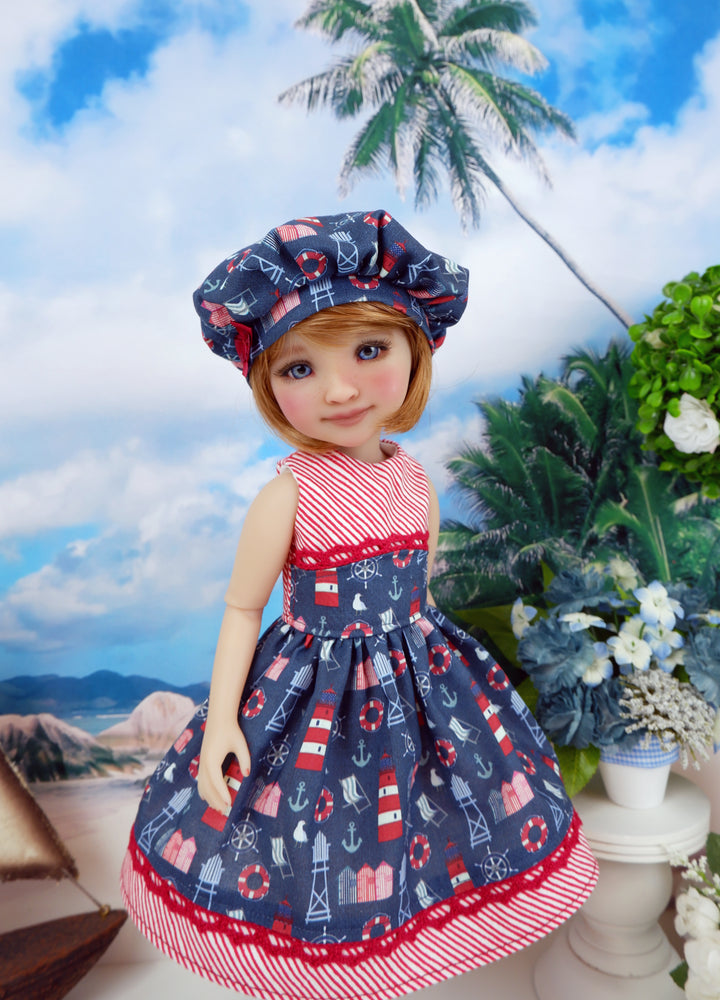 Seaside Lighthouse - dress and shoes for Ruby Red Fashion Friends doll