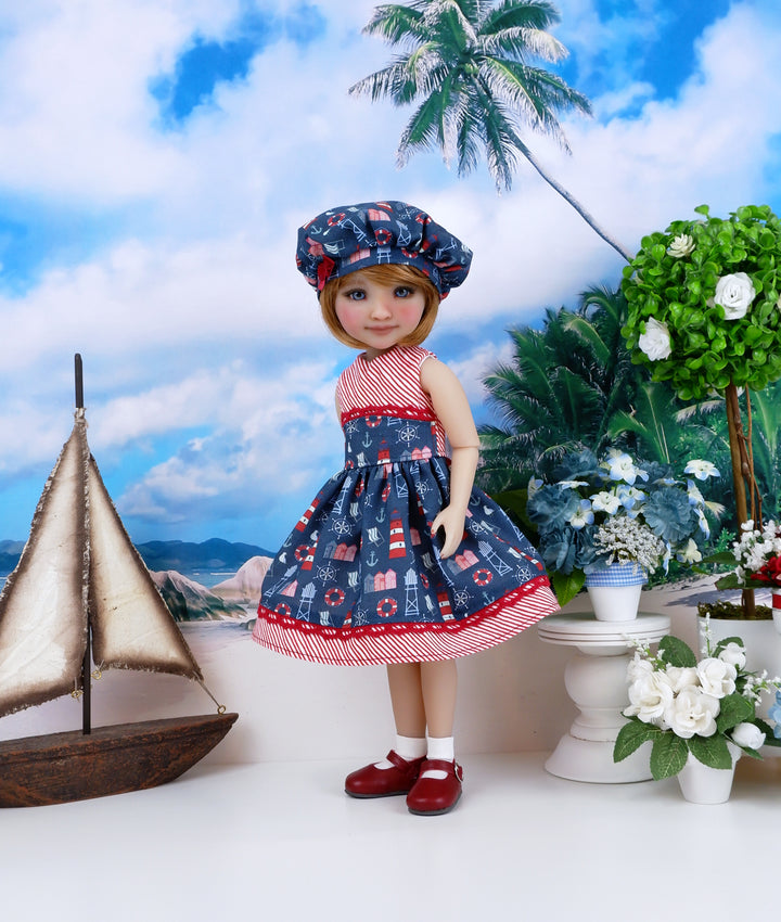 Seaside Lighthouse - dress and shoes for Ruby Red Fashion Friends doll