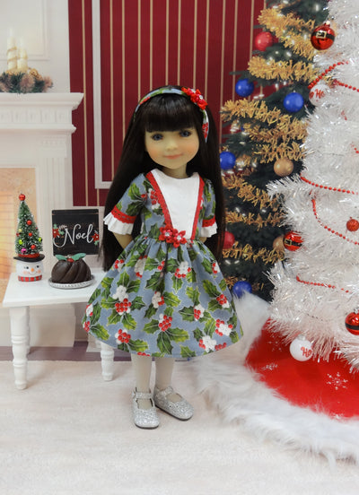 Shimming Holly - dress and shawl for Ruby Red Fashion Friends doll