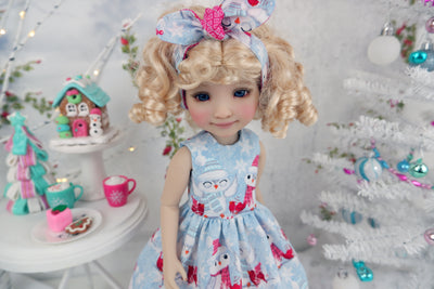 Snow Birds - dress with boots for Ruby Red Fashion Friends doll