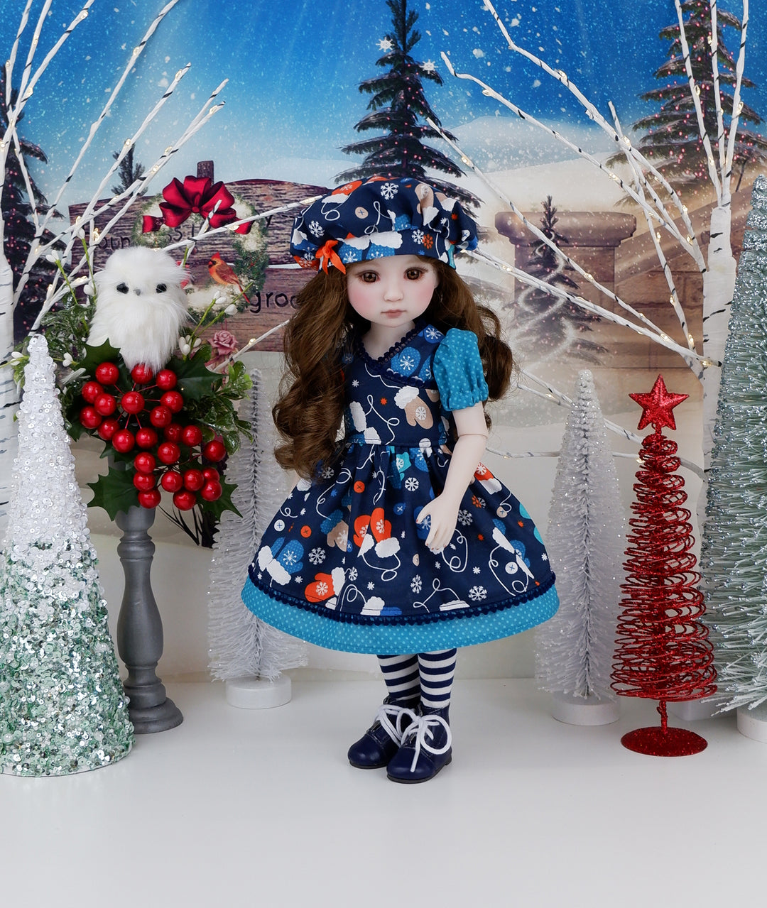 Snow Day - dress with boots for Ruby Red Fashion Friends doll