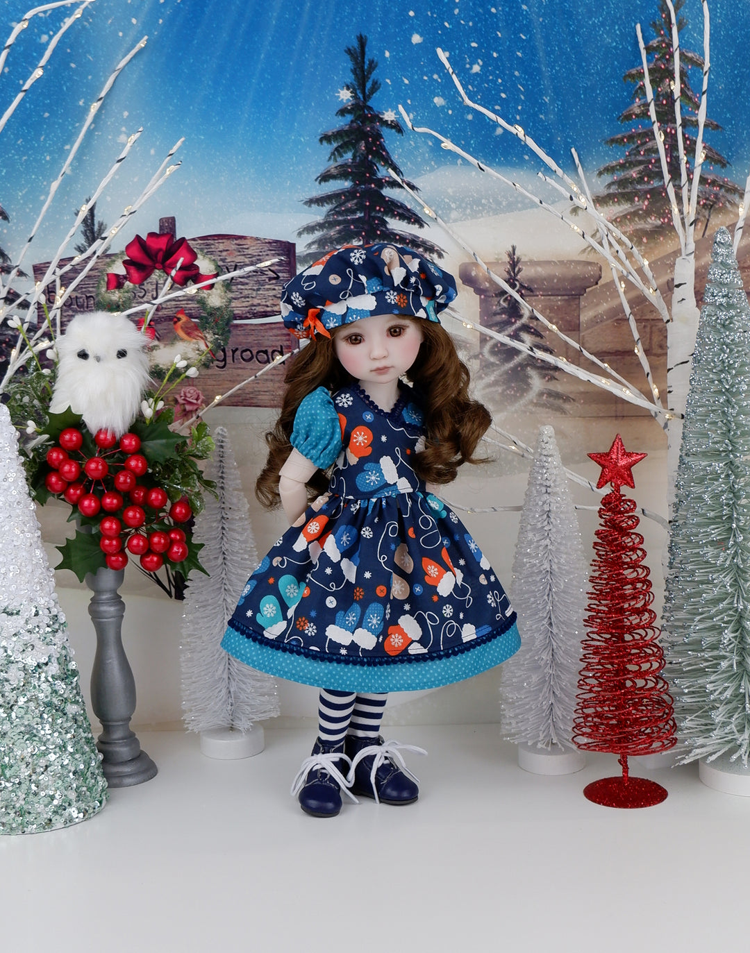 Snow Day - dress with boots for Ruby Red Fashion Friends doll