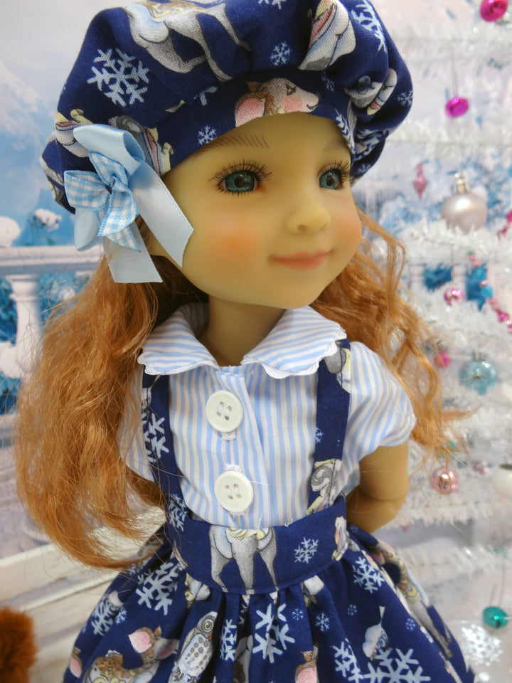 Snowy Forest Friends - blouse & jumper for Ruby Red Fashion Friends doll