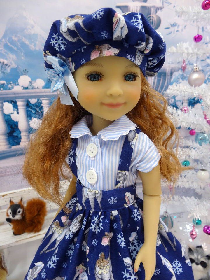 Snowy Forest Friends - blouse & jumper for Ruby Red Fashion Friends doll