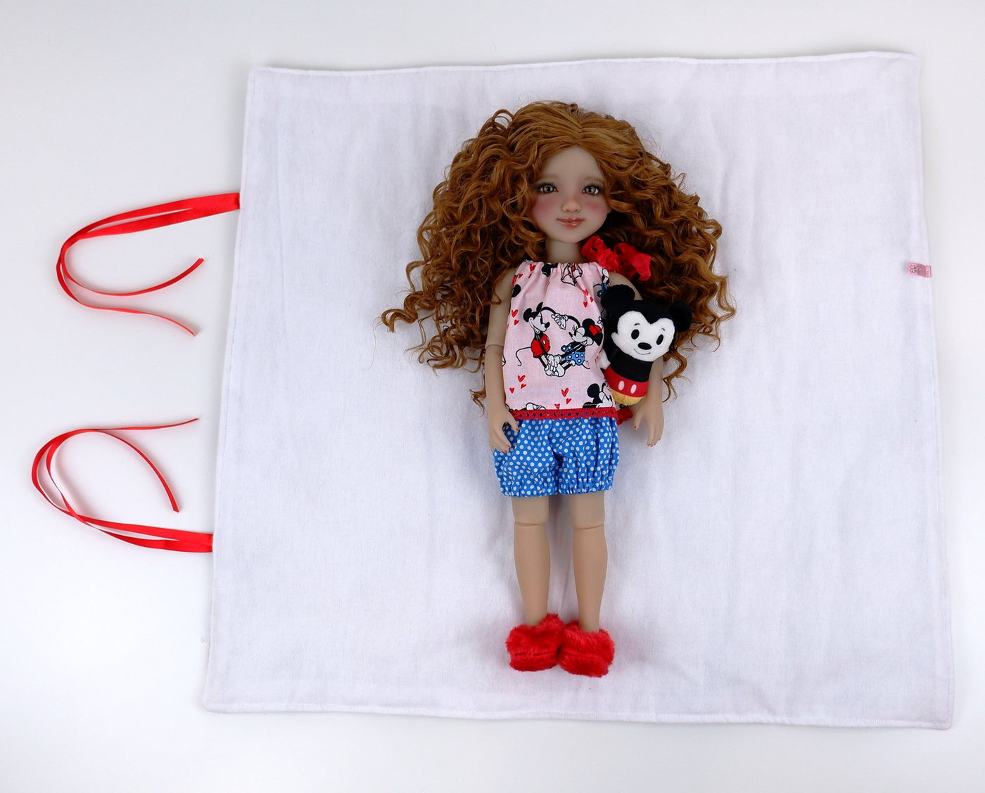 Sophie - custom Mickey Mouse theme Ruby Red Fashion Friend doll & wardrobe