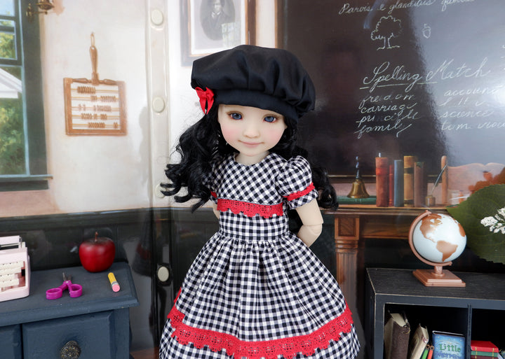 Sophisticated Gingham - dress, purse and shoes for Ruby Red Fashion Friends doll