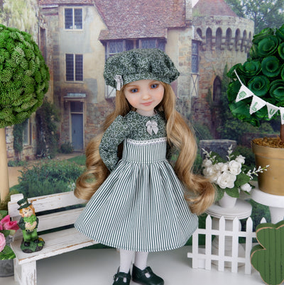 Sophisticated Shamrock - dress with shoes for Ruby Red Fashion Friends doll