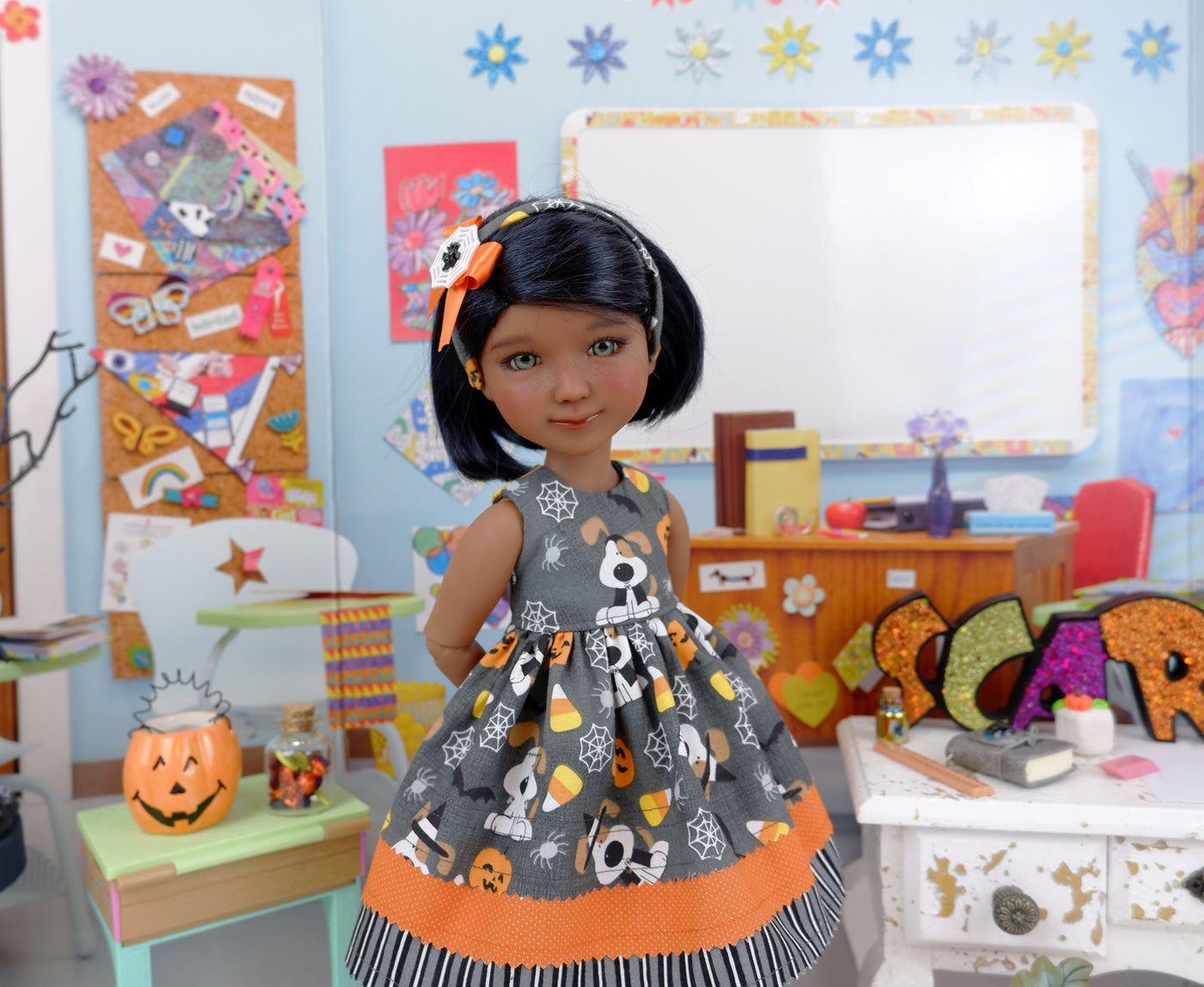 Spooky Pup - dress with shoes for Ruby Red Fashion Friends doll