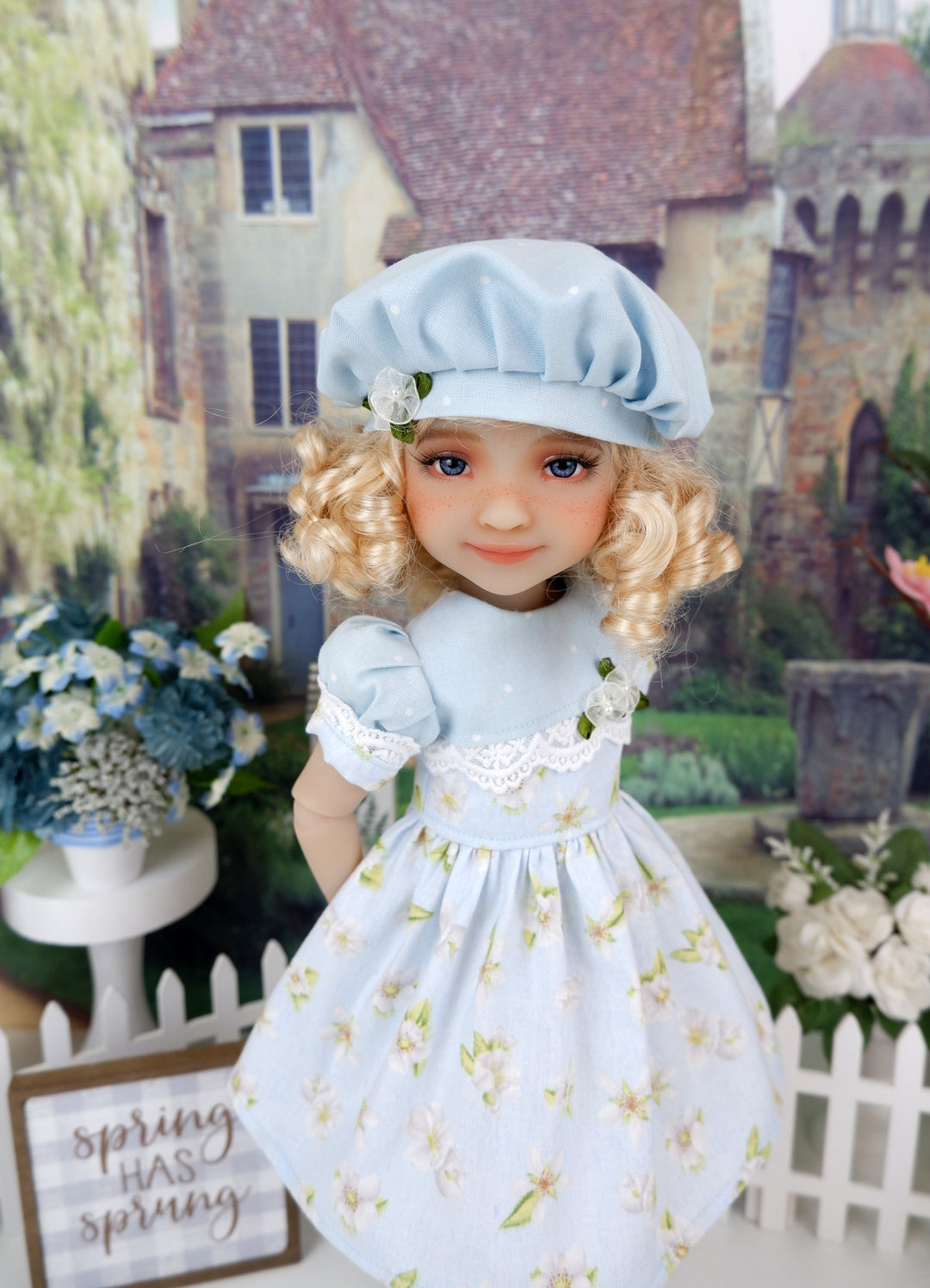 Spring Windflower - dress and shoes for Ruby Red Fashion Friends doll