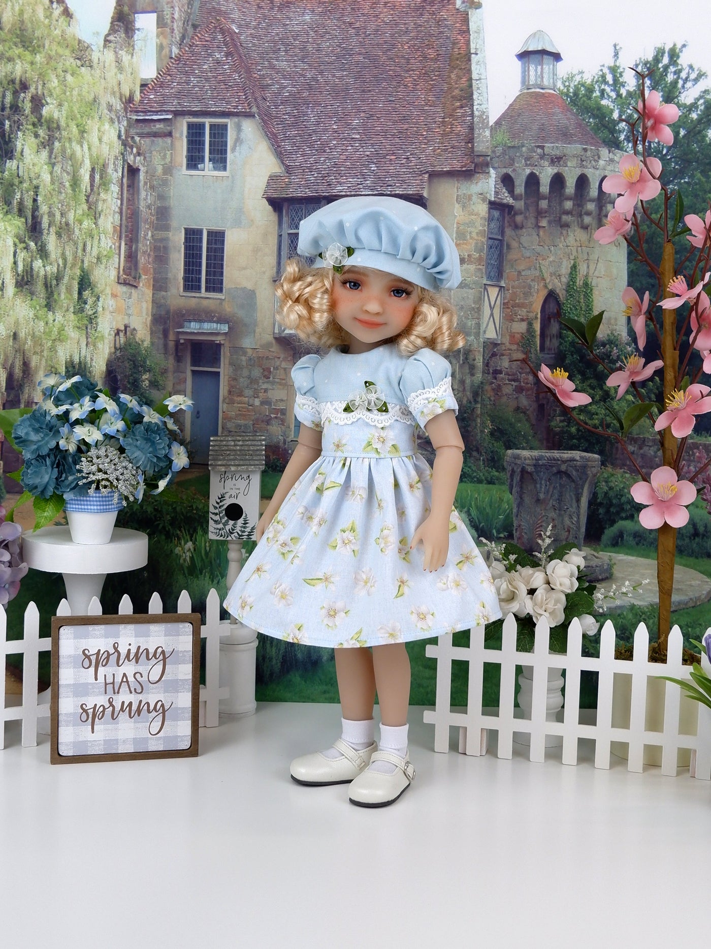 Spring Windflower - dress and shoes for Ruby Red Fashion Friends doll