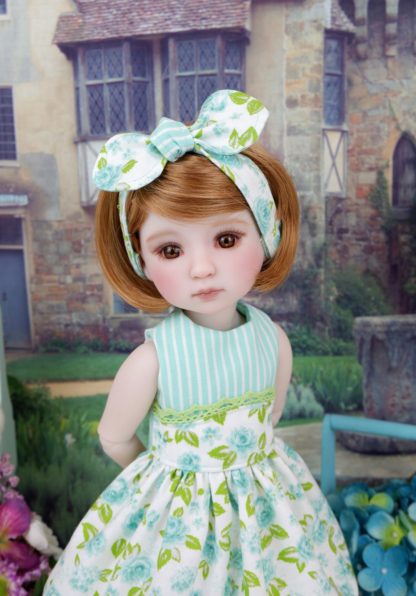 Spring Aquamarine - dress and shoes for Ruby Red Fashion Friends doll