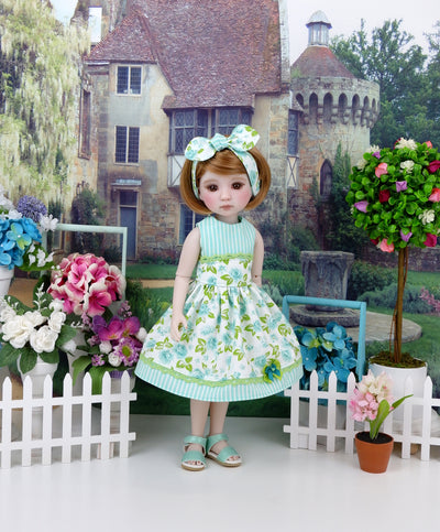 Spring Aquamarine - dress and shoes for Ruby Red Fashion Friends doll