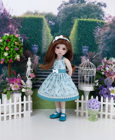 Spring Bluebird - dress with shoes for Ruby Red Fashion Friends doll