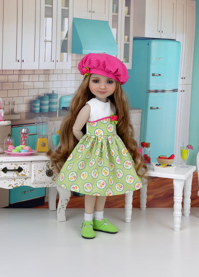 Spring Cherries - dress and shoes for Ruby Red Fashion Friends doll