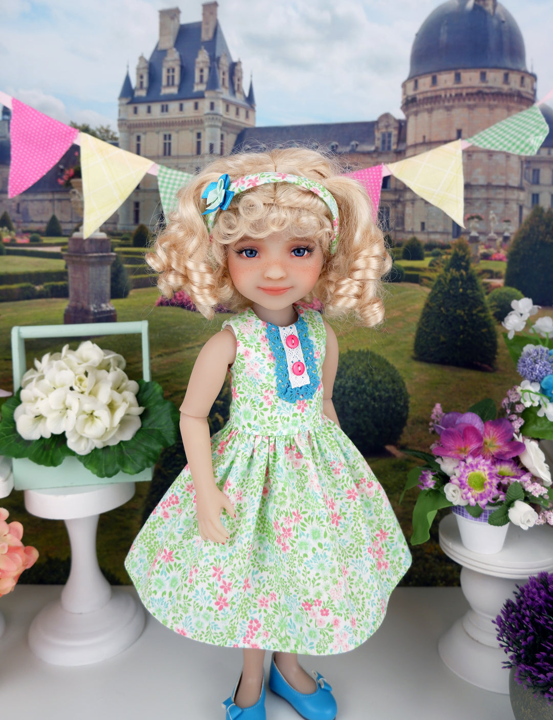 Spring Fields - dress with shoes for Ruby Red Fashion Friends doll