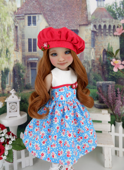 Spring Posy - dress and saddle shoes for Ruby Red Fashion Friends doll