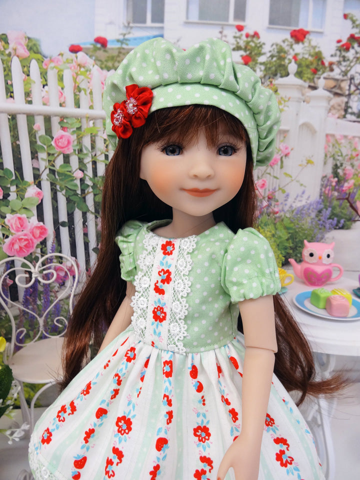 Spring Strawberry - dress for Ruby Red Fashion Friends doll
