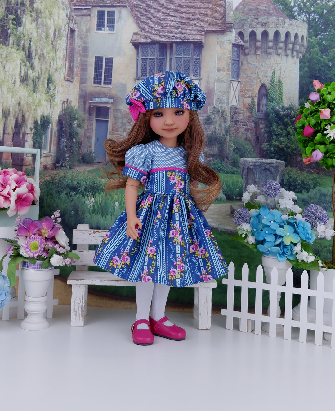 Spring Trellis - dress and shoes for Ruby Red Fashion Friends doll