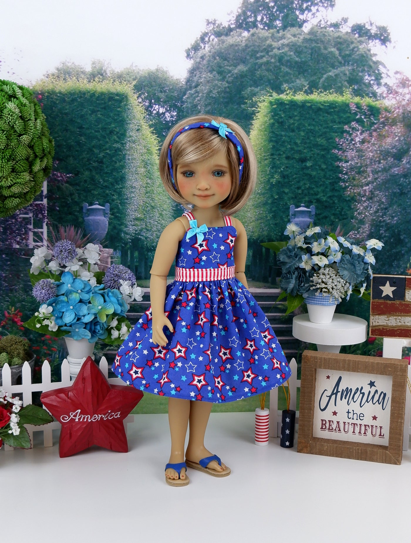 Star Spangled - dress with shoes for Ruby Red Fashion Friends doll
