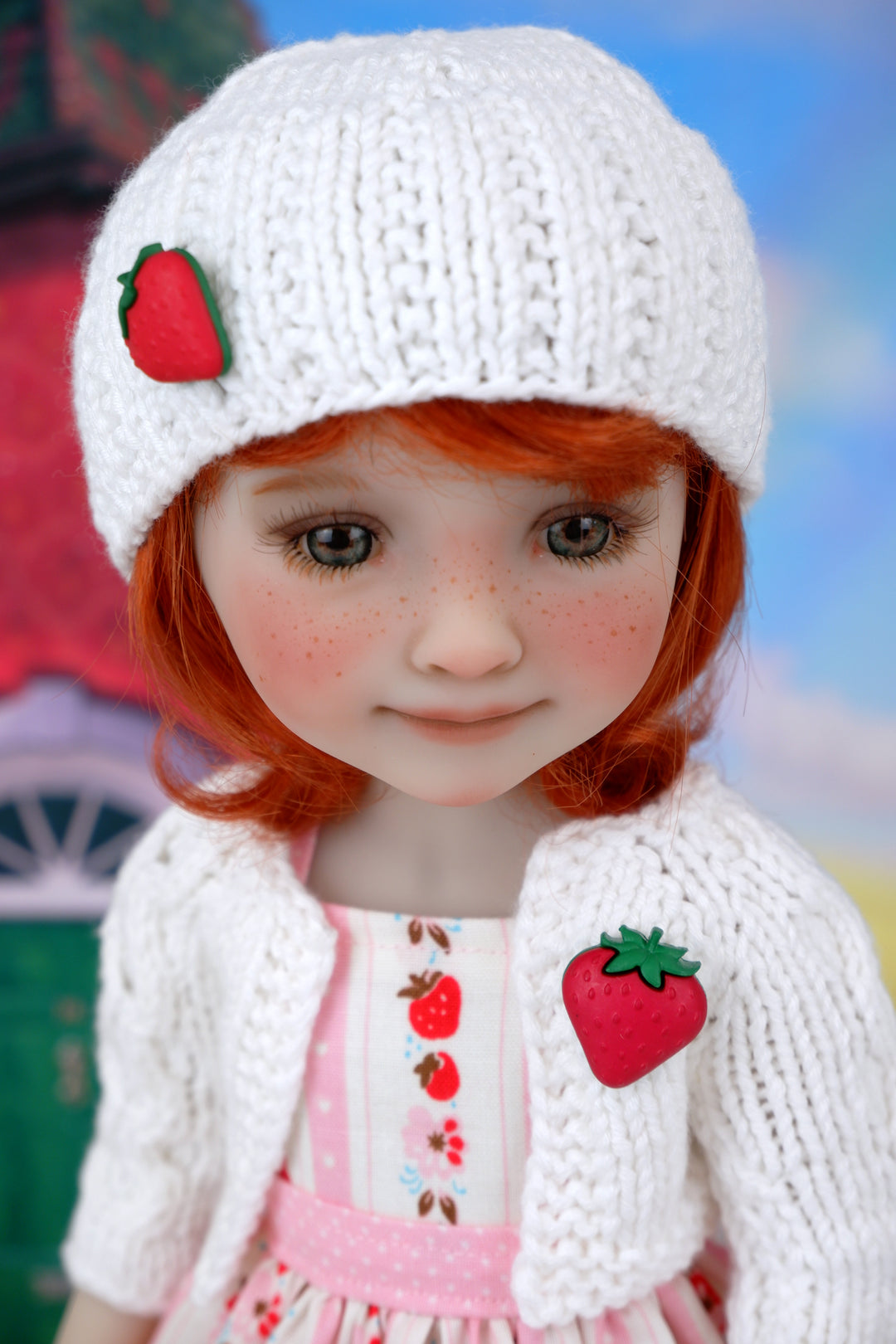 Strawberry Shortcake - custom strawberry themed Ruby Red Fashion Friend doll & wardrobe
