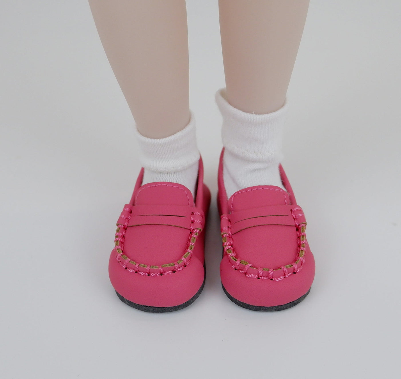Loafers Shoes - Matte Punch Pink