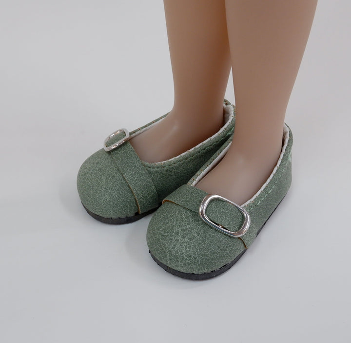 Buckle Ballet Flats - Weathered Sage