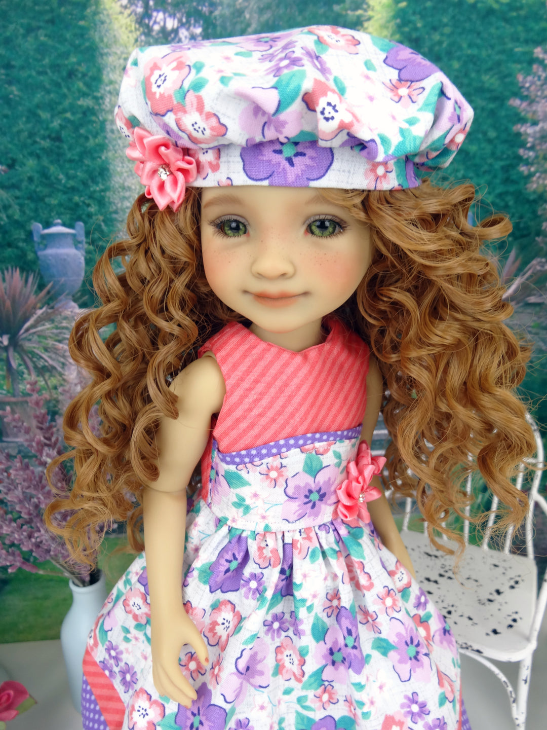 Summer Flowers - dress and shoes for Ruby Red Fashion Friends doll