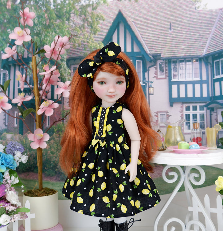 Summer Lemonade - dress and blazer with boots for Ruby Red Fashion Friends doll