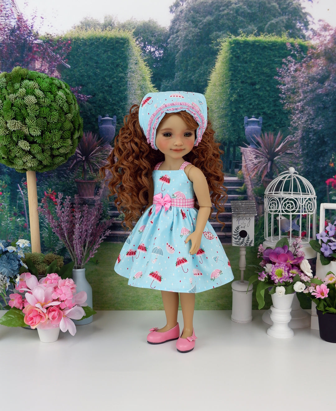 Summer Showers - dress with shoes for Ruby Red Fashion Friends doll