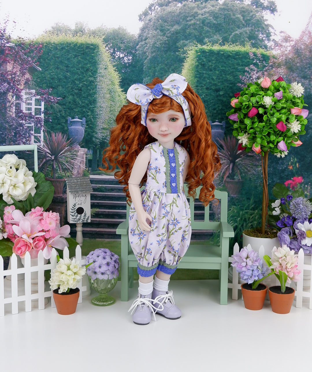 Summer Starflower - romper with boots for Ruby Red Fashion Friends doll