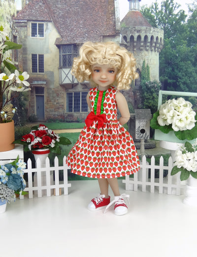 Summer Strawberry - dress with shoes for Ruby Red Fashion Friends doll