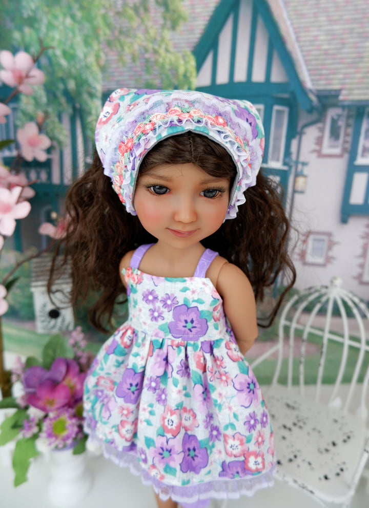 Summertime Flowers - top & capris with shoes for Ruby Red Fashion Friends doll