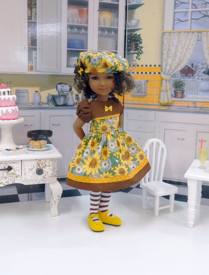 Sunflower Meadow - dress for Ruby Red Fashion Friends doll