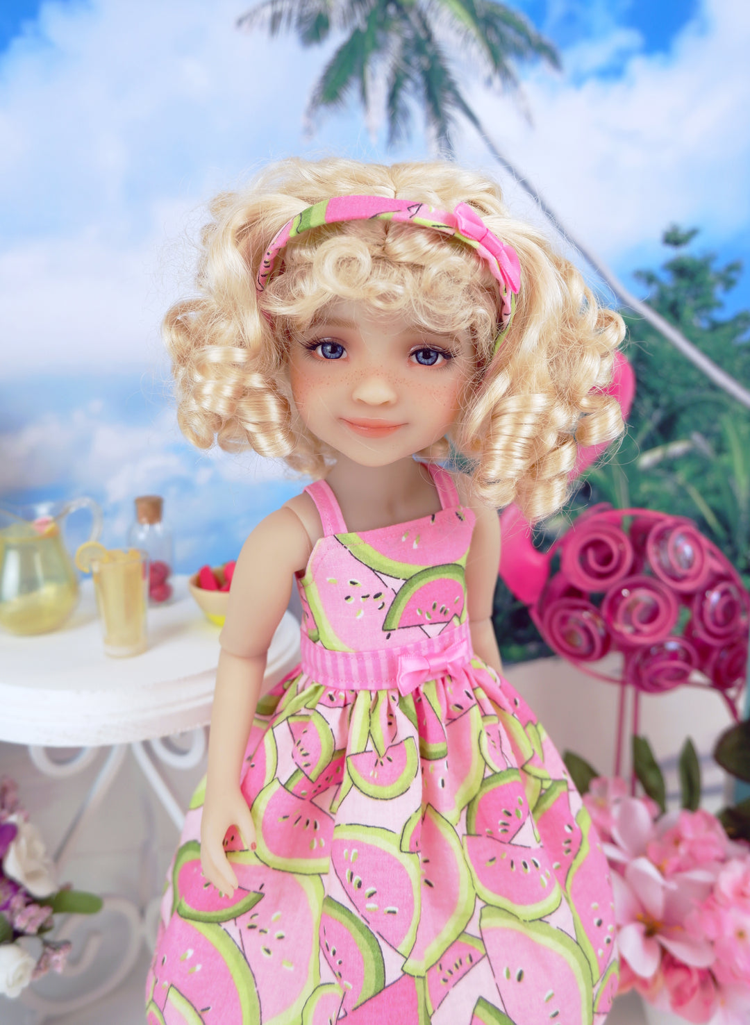 Sweet Watermelon - dress with shoes for Ruby Red Fashion Friends doll
