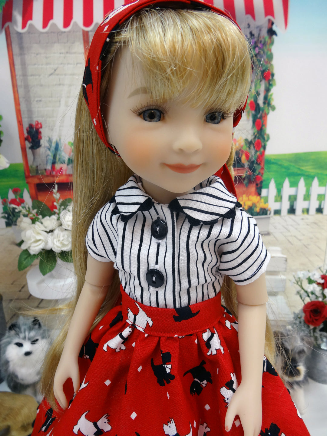 Tail Wagging - blouse & skirt for Ruby Red Fashion Friends doll