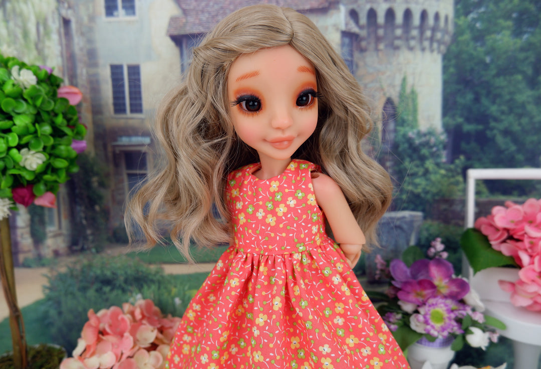 Tangerine Dream - dress with shoes for Ava BJD doll